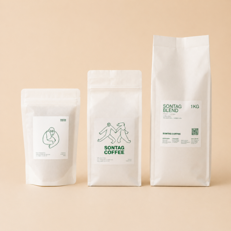강원더몰,깊은밤 블렌드 갓볶은 커피원두 200g, 500g, 1kg