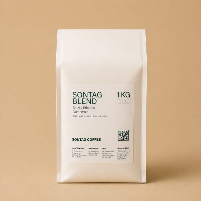 강원더몰,겨울숲 블렌드 갓볶은 커피원두 200g, 500g, 1kg